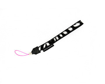 Black and White Furry Zebra Wrist Lanyard